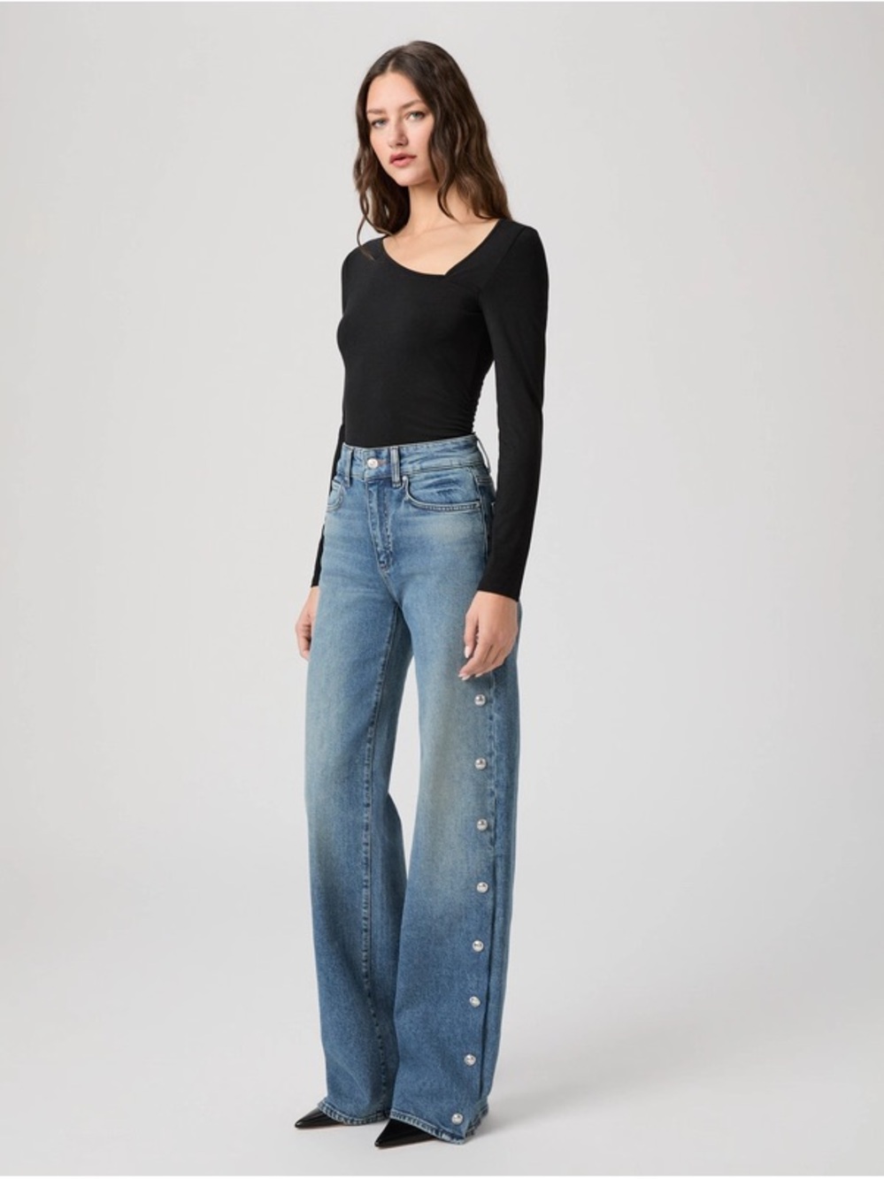 ✨ NWT Anthropologie|PAIGE Sasha Wide-Leg Jeans